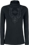 Crocheted Detail Longsleeve, Gothicana by EMP, Shirt met lange mouwen