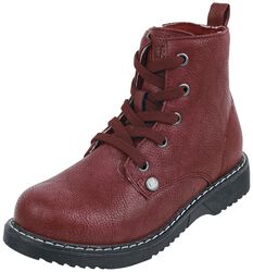 Dark Red Kids' Boots, Black Premium by EMP, Kinderlaarzen