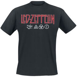 Logo & Symbols, Led Zeppelin, T-Shirt Manches courtes
