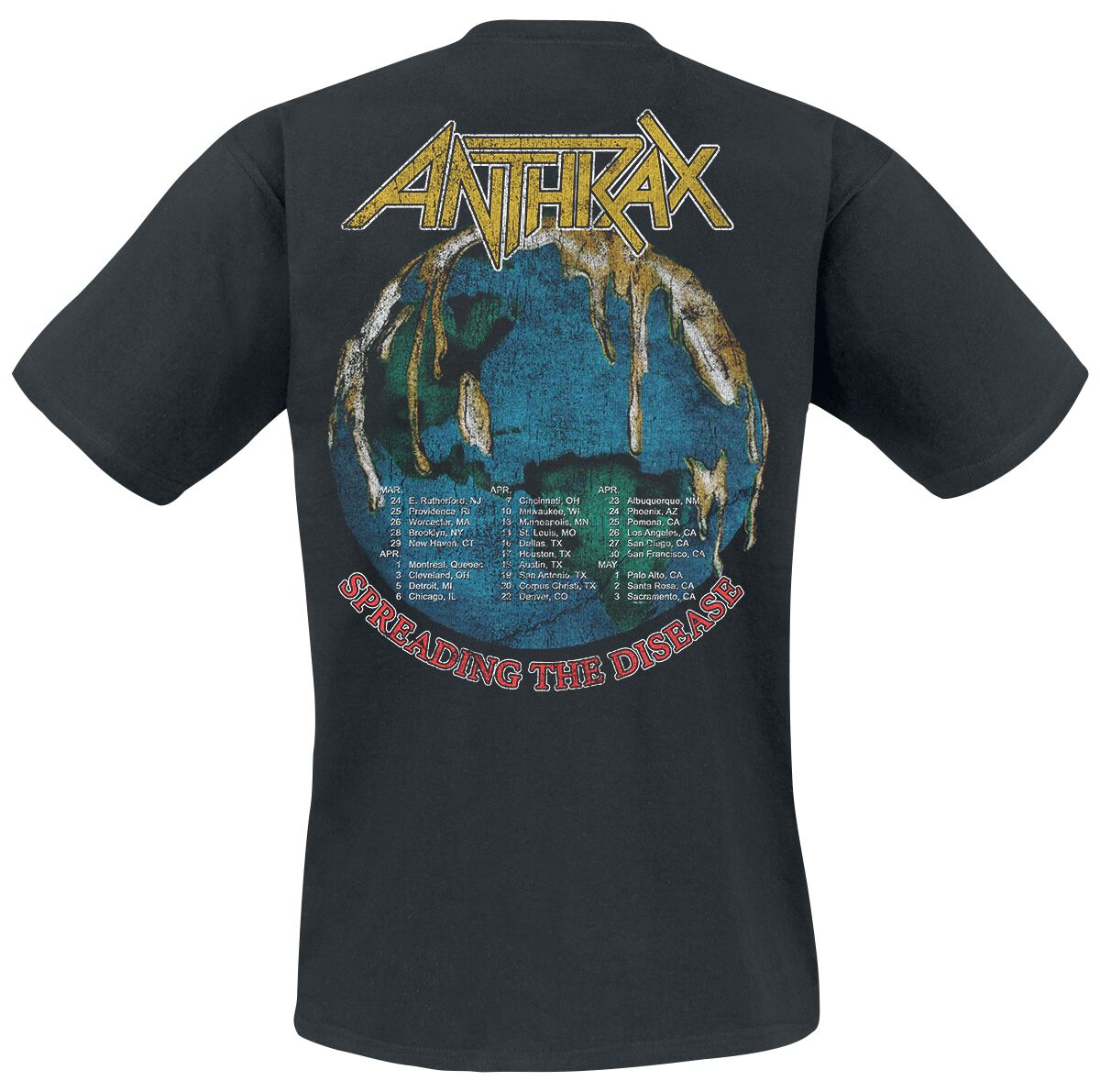 T-shirt Metallica 40th Anniversary Logo Homme - 100% Coton | Coupe Standard | Noir