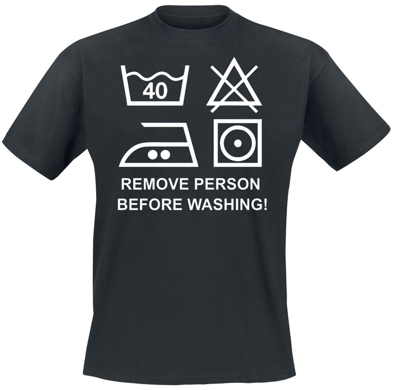 Remove Person Before Washing!