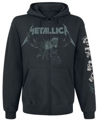 S&M2 - Skull, Metallica, Sweat-shirt zippé à capuche