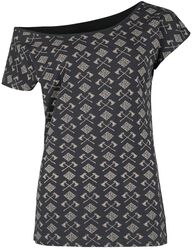 T-Shirt Avec Hache & Nœuds Celtiques, Black Premium by EMP, T-Shirt Manches courtes