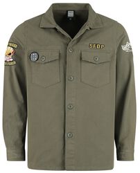 FFDP Military Shirt - Shacket, Five Finger Death Punch, Chemise manches longues