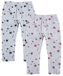 Set of two kids’ leggings with rock hand and stars, Collection EMP Stage, Leggings