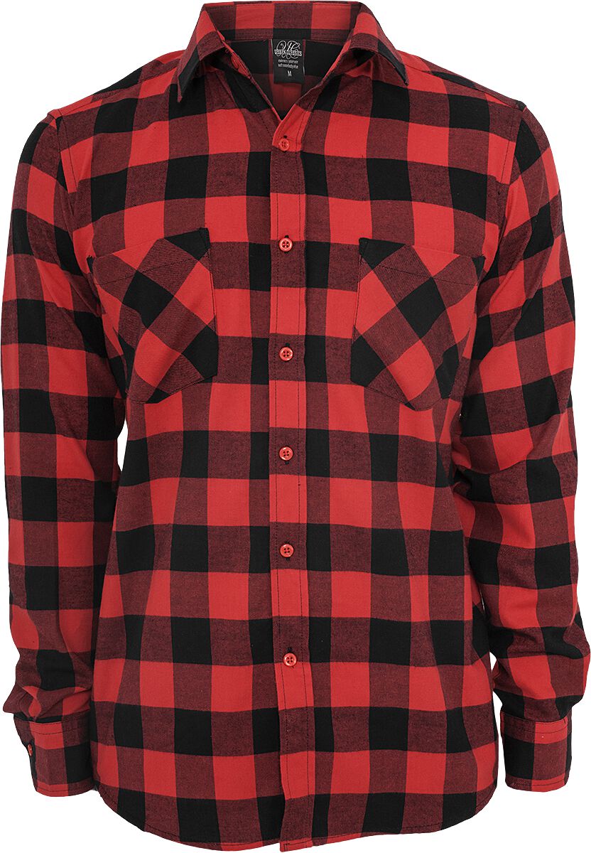 Chemise - Urban Classics - A Carreaux FLANELL - 100% coton - Col