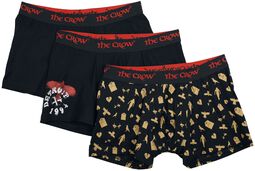 Gothicana X The Crow set van drie boxershorts, Gothicana by EMP, Boxers