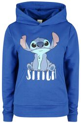 Stitch - Assis, Lilo & Stitch, Sweat-shirt à capuche