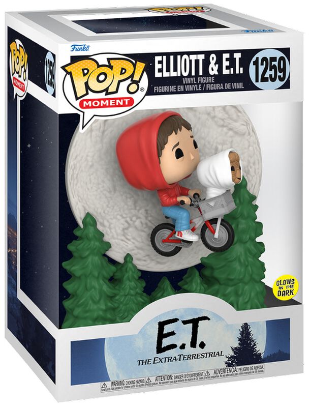 Elliot & E.T. volant (Pop! Moment) (brille dans le noir) - Funko Pop! n°1259