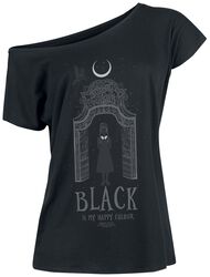 Wednesday - Black is my happy colour, La Famille Addams, T-Shirt Manches courtes