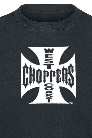 T-shirt West Coast Choppers Vintage Homme - Blanc, Motif Croix Classique - 100% Coton, Taille Regular - Neuf Avec étiquettes