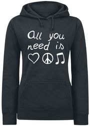 All You Need Is..., Slogans, Sweat-shirt à capuche
