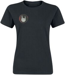 T-Shirt Noir Avec Logo Hologramme, Collection EMP Basic, T-Shirt Manches courtes