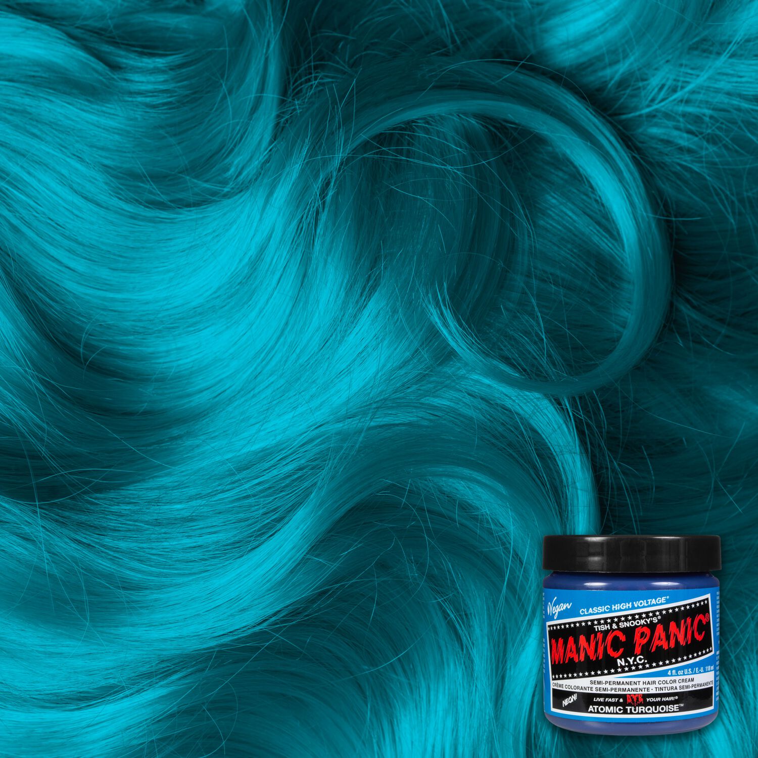 Manic Panic Atomic Turquoise Hair Dye | Large