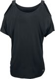 Offshoulder Shirt, Black Premium by EMP, T-Shirt Manches courtes