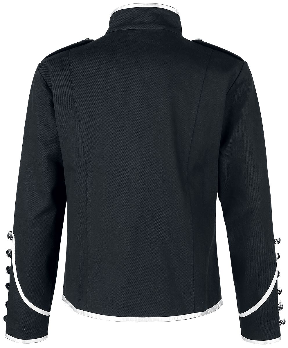 Veste droite style officier - Noir