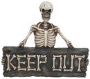 Door Plate - Skeleton Keep Out, Door Plate - Skeleton Keep Out, 589