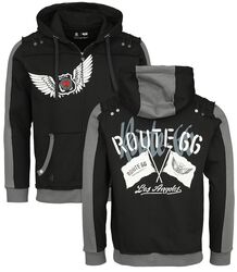 Rock Rebel X Route 66 - Hoody Jacket, Rock Rebel by EMP, Sweat-shirt zippé à capuche