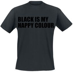Black Is My Happy Colour, Slogans, T-Shirt Manches courtes