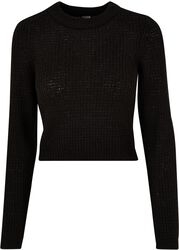 Ladies Short Waffle Sweater, Urban Classics, Sweatshirts