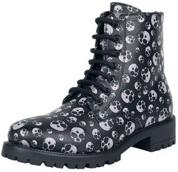 Boots with all-over Skull Print, Full Volume by EMP, Laars