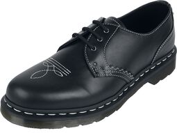 1461 GA - Black Wanama, Dr. Martens, Chaussures à lacets