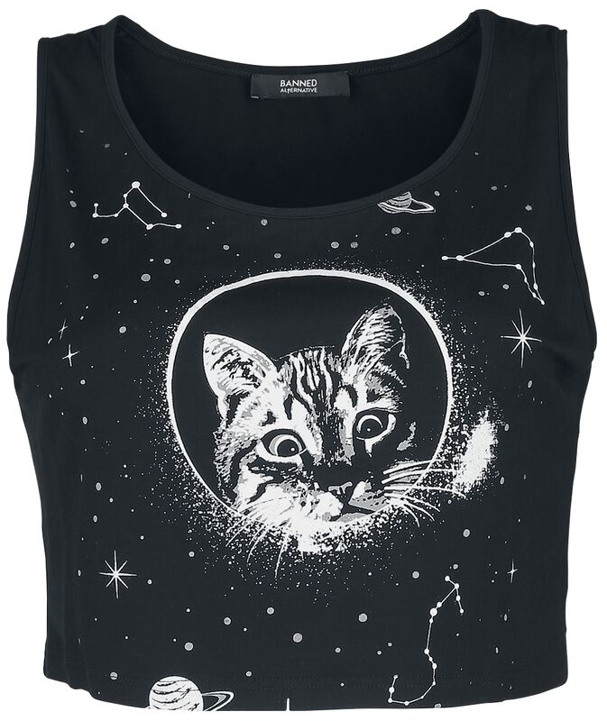 Crop Top Space Kitty