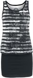 Black White Stripe Dress, R.E.D. by EMP, Korte jurk