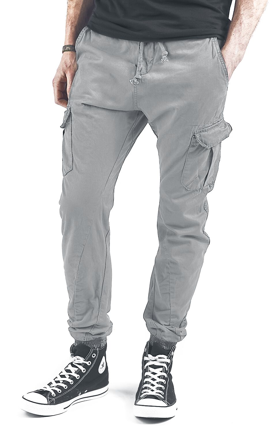 Treillis élastiqué Urban Classics Pantalon Cargo Large