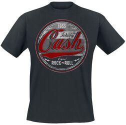 Original Rock n Roll Red/Grey, Johnny Cash, T-Shirt Manches courtes