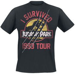 I Survived 1993 Tour, Jurassic Park, T-Shirt Manches courtes