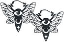 Boucles d'Oreille Créoles Papillons de Nuit Mystiques, Wildcat, Boucles d'oreilles