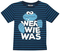 Enfants - Cookie Monster - Wer, Wie, Was, Sesame Street, T-Shirt Manches courtes
