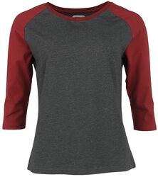 T-Shirt Manches Longues, RED by EMP, T-shirt manches longues