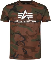 T-SHIRT CAMOUFLAGE BASIC, Alpha Industries, T-Shirt Manches courtes