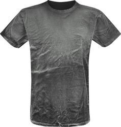 T-shirt Spray Washed Black, Outer Vision, T-Shirt Manches courtes