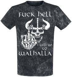 Fuck Hell - I Will Go To Walhalla, Slogans, T-Shirt Manches courtes