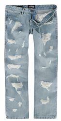 Heavy Ounce Straight Fit Heavy Destroyed Jeans, Urban Classics, Jean