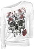 Flower Skull, Guns N' Roses, T-shirt manches longues
