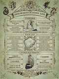 Hogwarts School List, Harry Potter, Poster