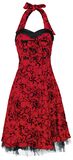 Red Flocking Long Dress, H&R London, Medium-lengte jurk