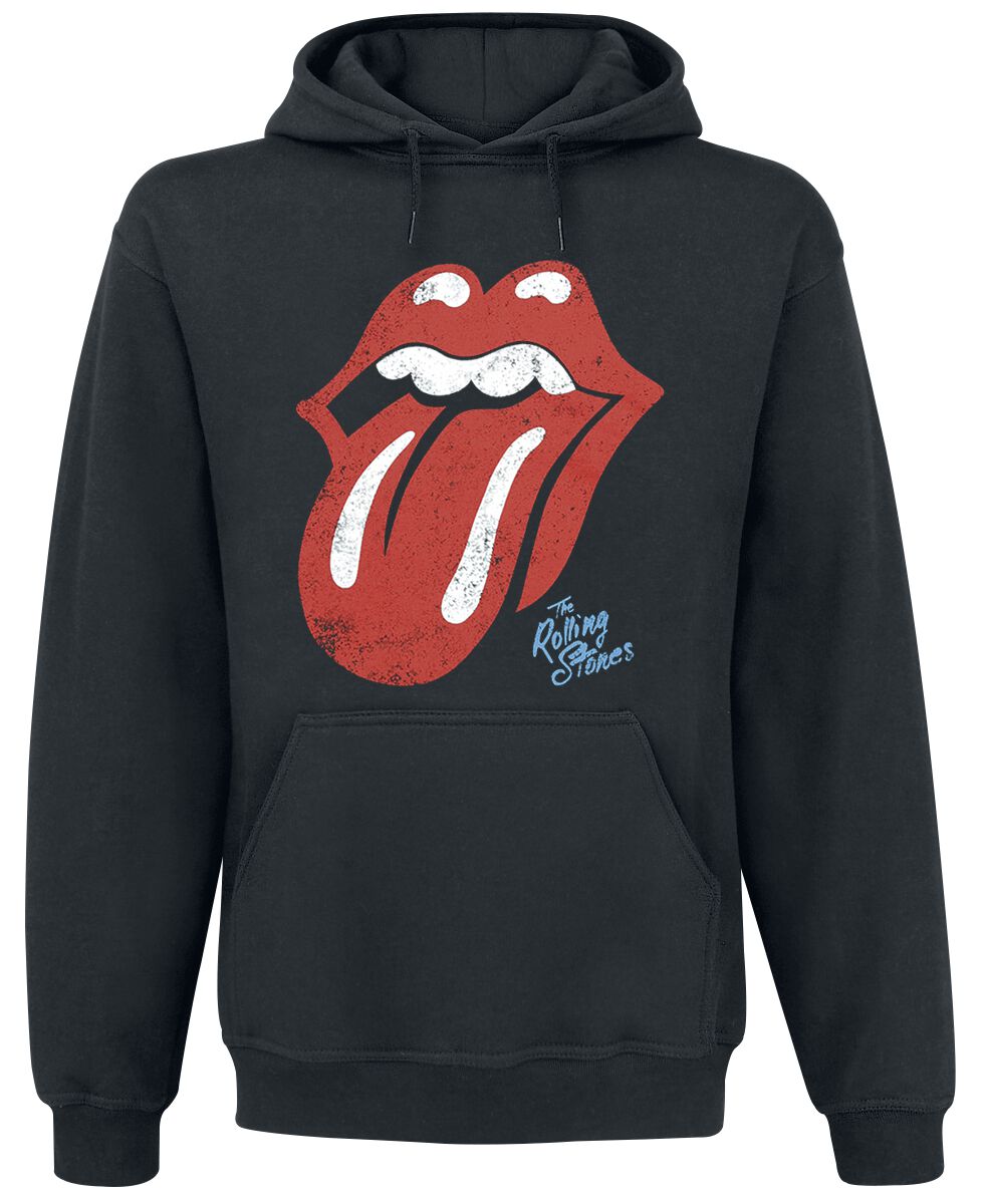 Sweat à capuche gris The Rolling Stones Vintage 70's Logo pour homme Sweat à capuche gris The Rolling Stones Vintage 70's Logo pour homme