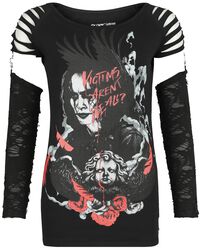Gothicana X The Crow long-sleeved top, Gothicana by EMP, T-shirt manches longues
