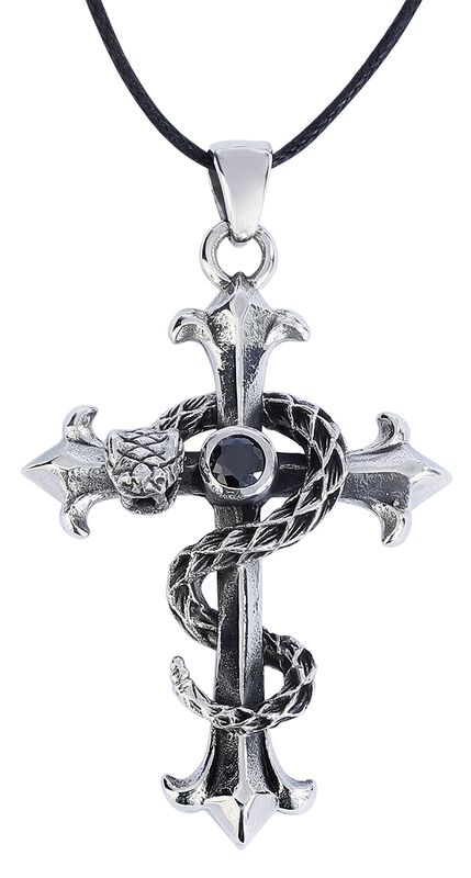 Serpent Cross - Collier
