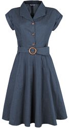 Spot Perfection Fit & Flare Dress, Banned Retro, Medium-lengte jurk