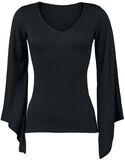 Manches Longues V-Neck Goth, Spiral, T-shirt manches longues