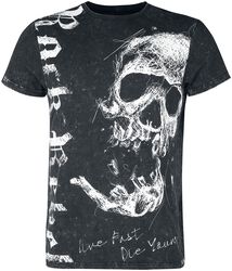T-shirt usé & délavé, Rock Rebel by EMP, T-Shirt Manches courtes