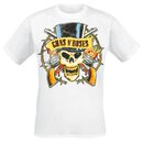 Distressed Top Hat, Guns N' Roses, T-shirt