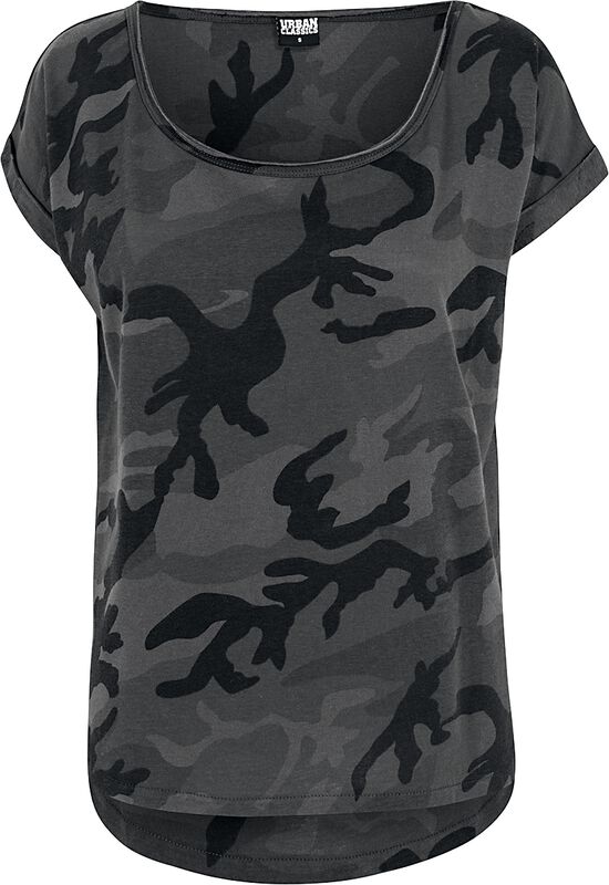 T-shirt Camouflage Back Shaped