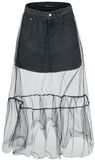 Denim Skirt With Tulle Layer, Fashion Victim, Jupe courte